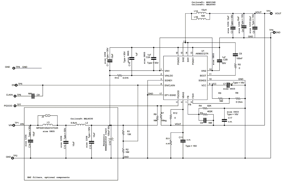 Schematic - STMicroelectronics STEVAL-A6983CV1 Evaluation Board